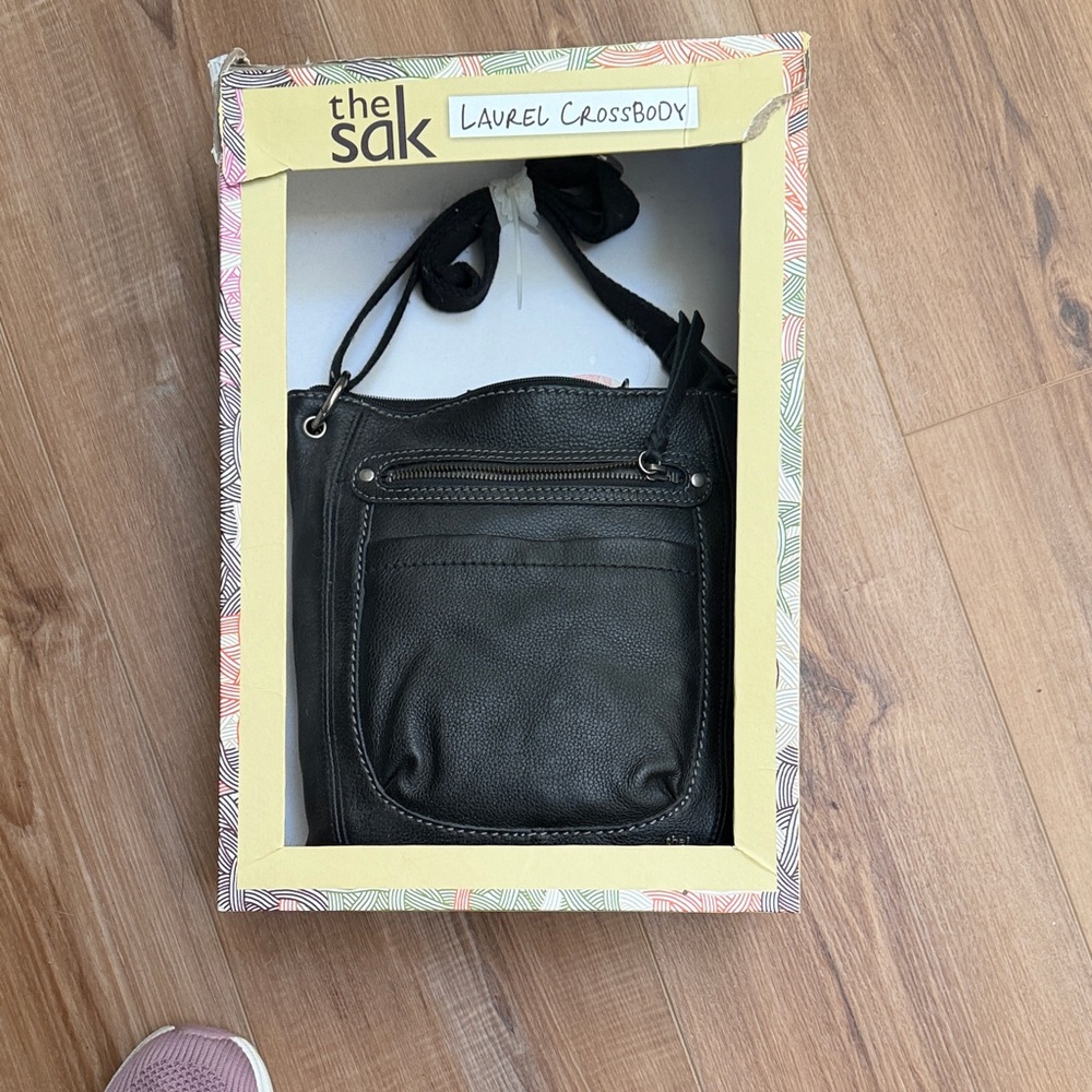 The Sak Black Laurel Crossbody Bag